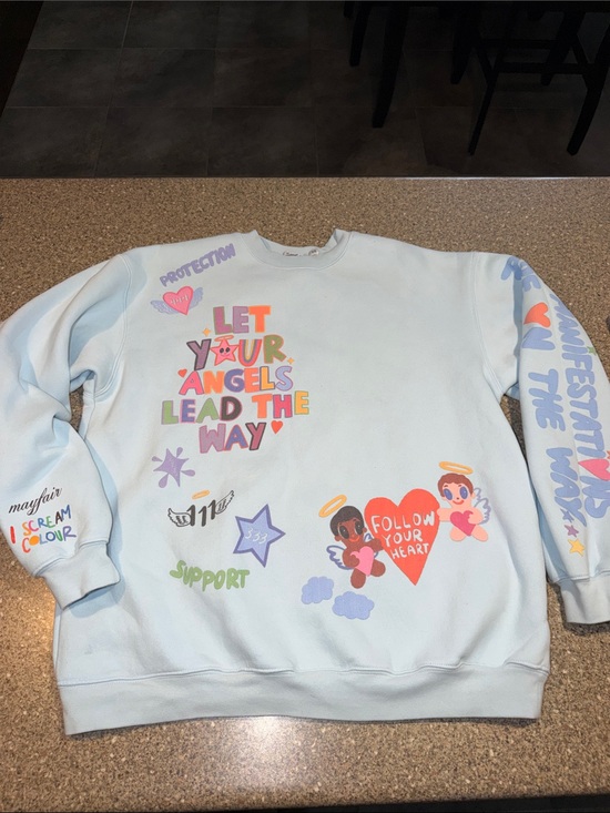 The Mayfair Group Tops - The Mayfair Group Angel Sweatshirt